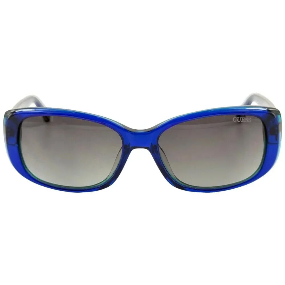 Guess GU7408 Womens Plastic Sunglass 90X Blue Aqua Green 52-15 Gray Grad w Case